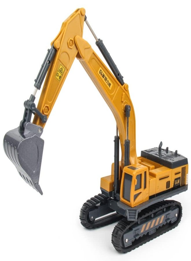 DEUSON ECOM Excavator Construction Bulldozer Long Crane Engineering Vehicle Model Unbreakable Toy for 3 Years Old Boy and Girl (N 706-15) - Image 1